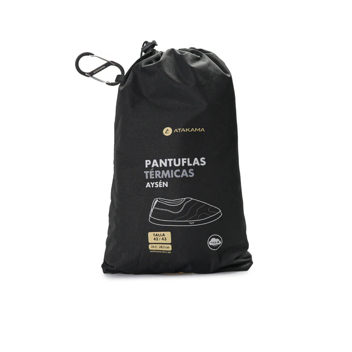 PANTUFLA ATAKAMA AYSEN NEGRO