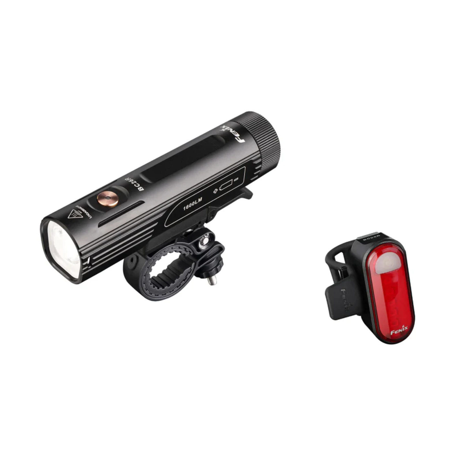 KIT LINTERNA BICICLETA FENIX BC26R + BC05R V2.0 | 1600 LUMENES