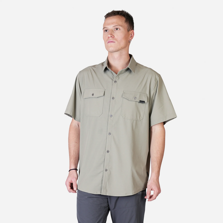 CAMISA MANGA CORTA ATAKAMA HOMBRE HORIZONTE VERDE