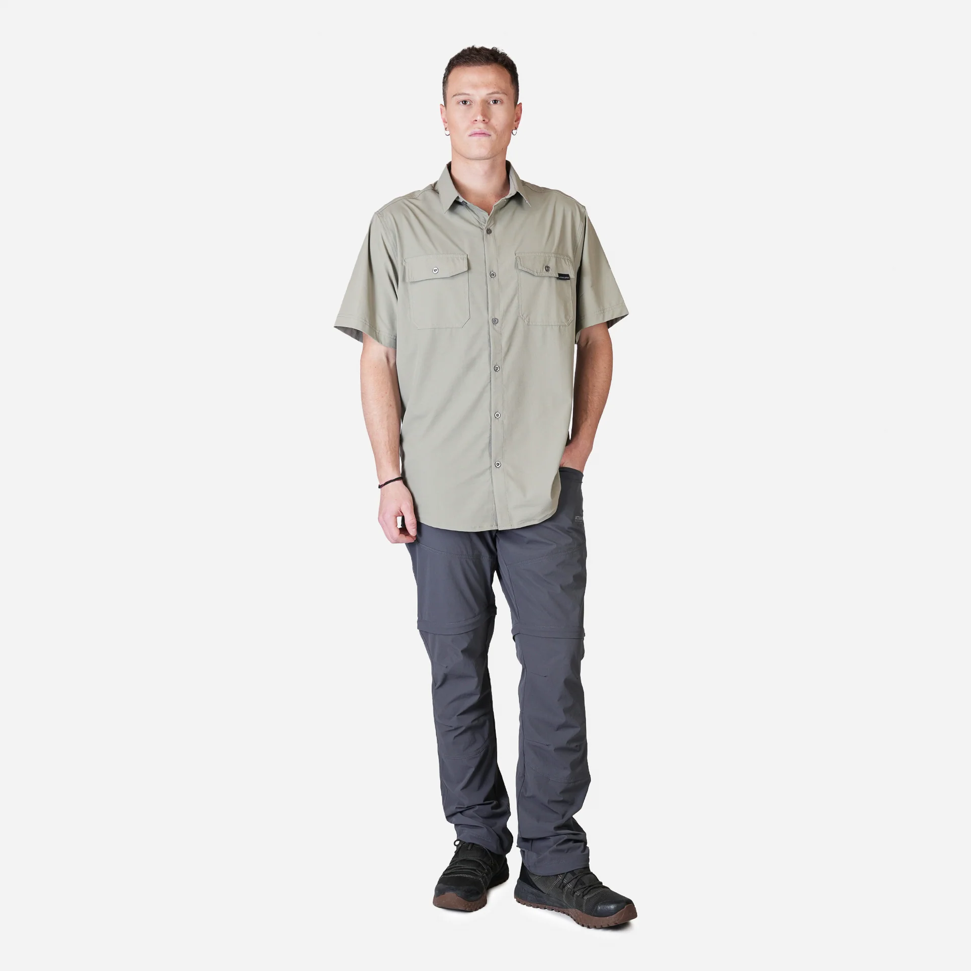 CAMISA MANGA CORTA ATAKAMA HOMBRE HORIZONTE VERDE