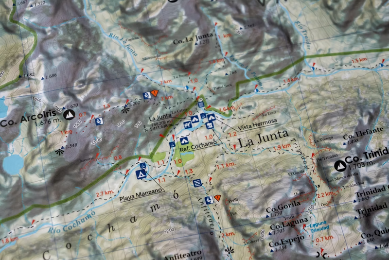 MAPA VALLE DE COCHAMÓ ANDES PROFUNDO
