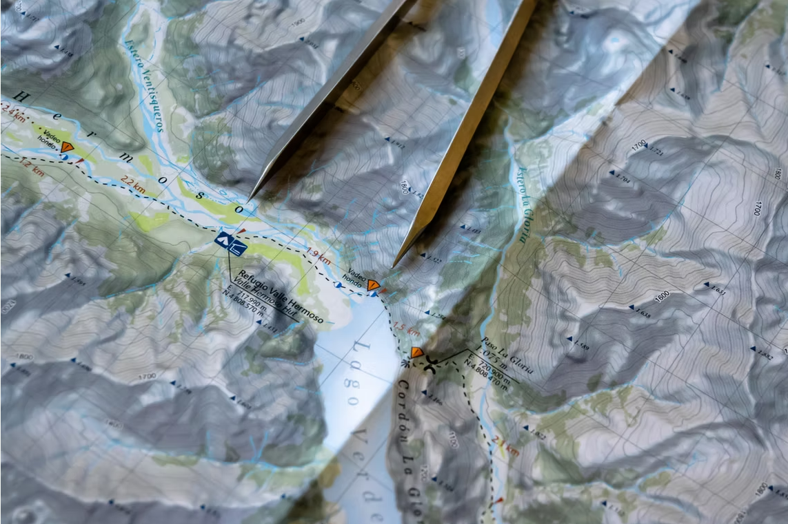MAPA PARQUE NACIONAL PATAGONIA ANDES PROFUNDO