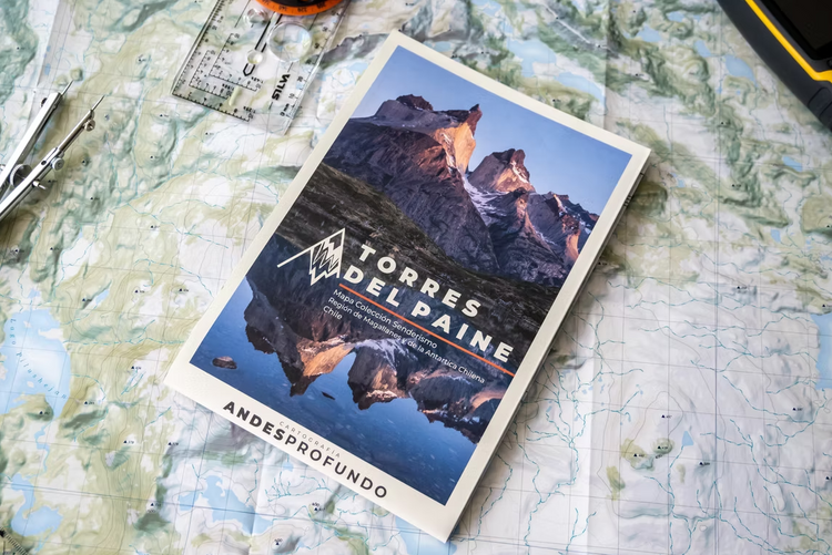 MAPA TORRES DEL PAINE ANDES PROFUNDO