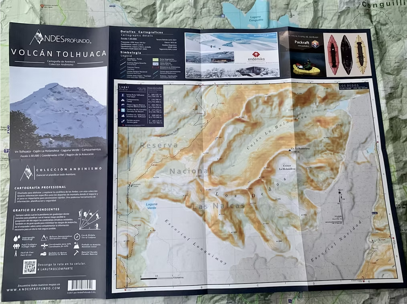 MAPA VOLCAN TOLHUACA ANDES PROFUNDO