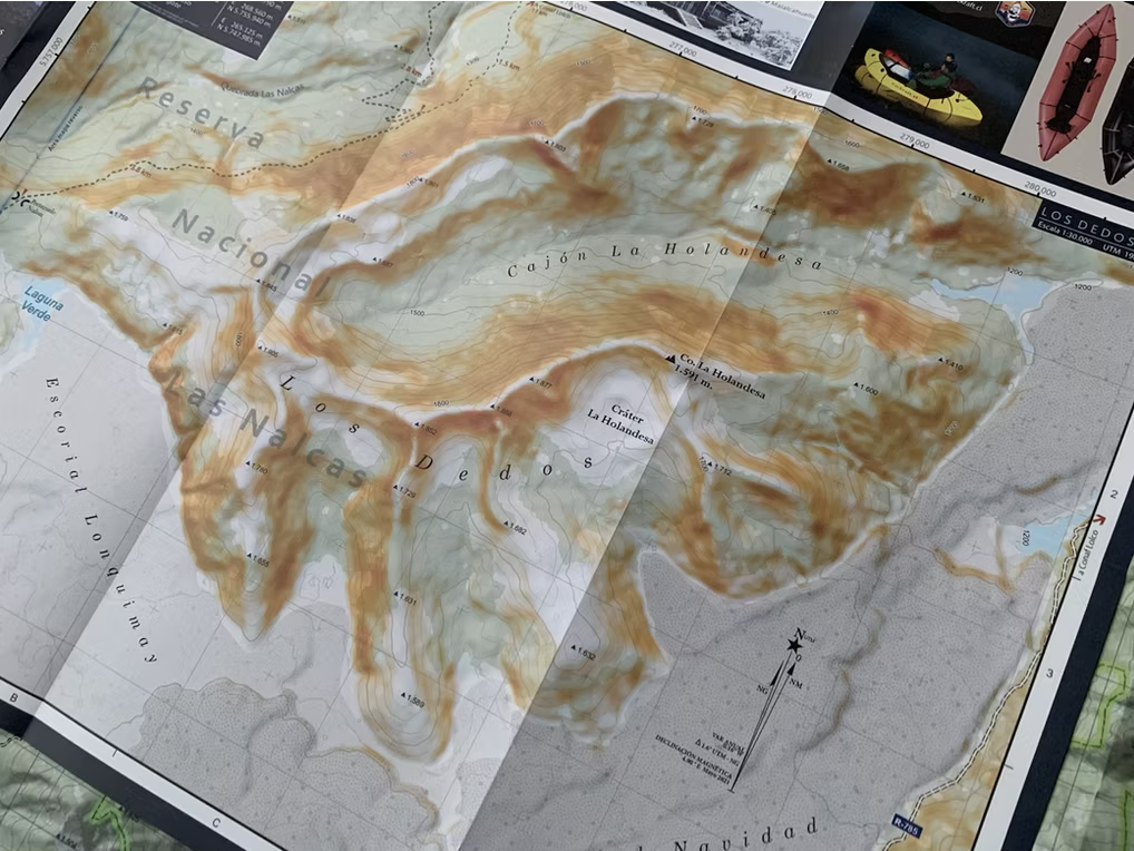 MAPA VOLCAN TOLHUACA ANDES PROFUNDO
