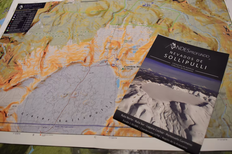 MAPA VOLCAN SOLLIPULLI ANDES PROFUNDO