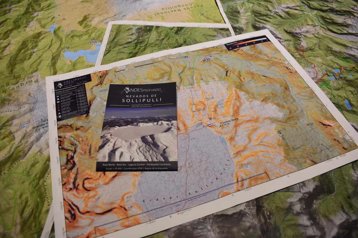 MAPA VOLCAN SOLLIPULLI ANDES PROFUNDO