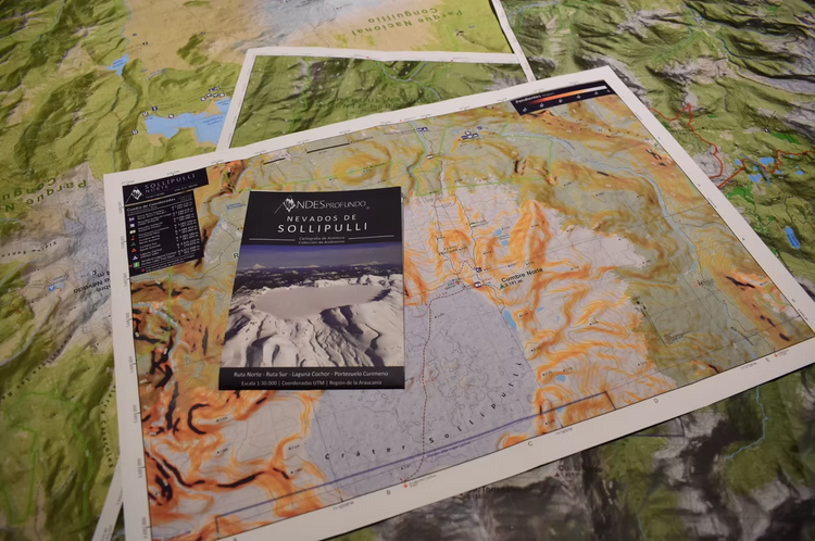 MAPA VOLCAN SOLLIPULLI ANDES PROFUNDO