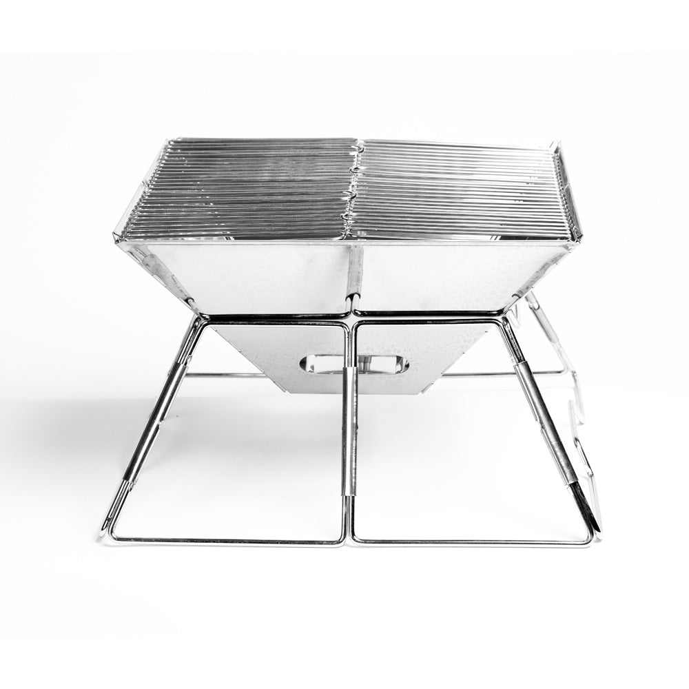 PARRILLA PLEGABLE XENA 2-4 PERSONAS PLATEADO DOITE