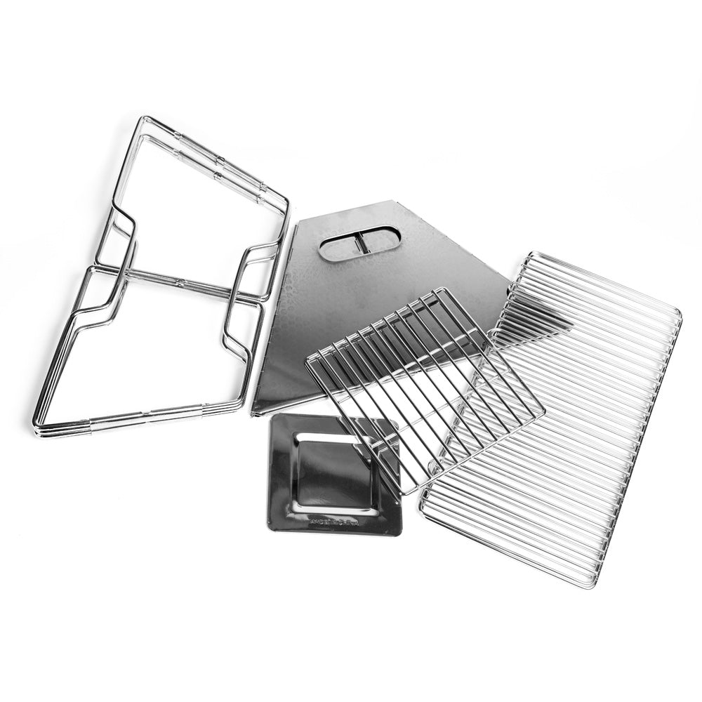 PARRILLA PLEGABLE XENA 2-4 PERSONAS PLATEADO DOITE