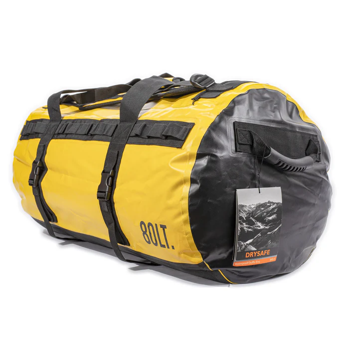 BOLSO OUTDOOR DRYSAFE ANKEN 80LTS AMARILLO