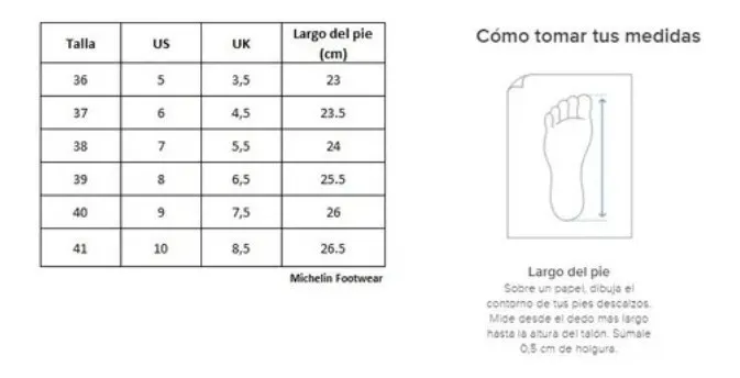 BOTIN MICHELIN DE MUJER FOOTWEAR LX 08 GRIS CLARO