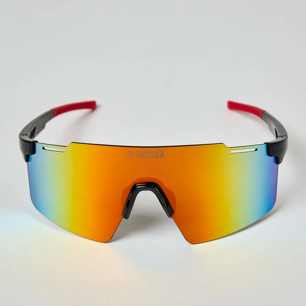 LENTES FINISHER RUNNING CHICAGO NEGRO/ROJO