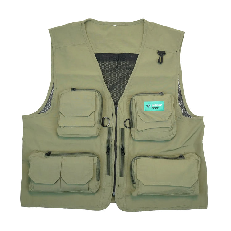 CHALECO DE PESCA DEFENSOR VERDE