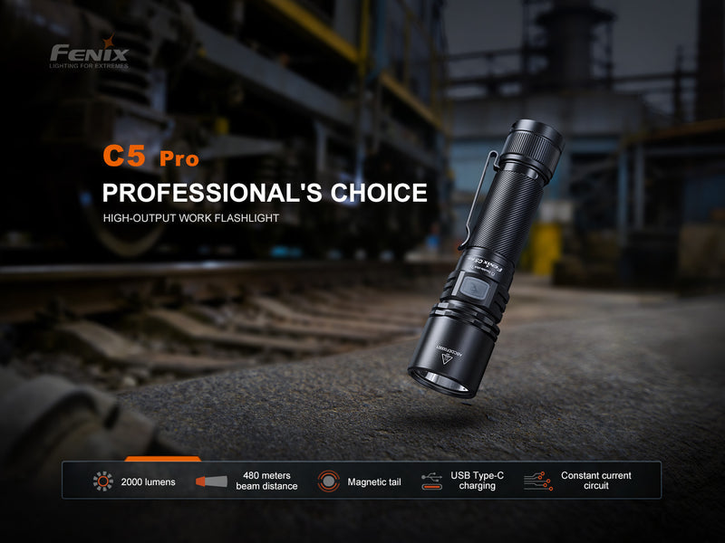 LINTERNA FENIX C5 PRO | 2000 LUMENES