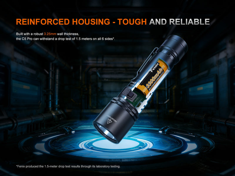 LINTERNA FENIX C5 PRO | 2000 LUMENES
