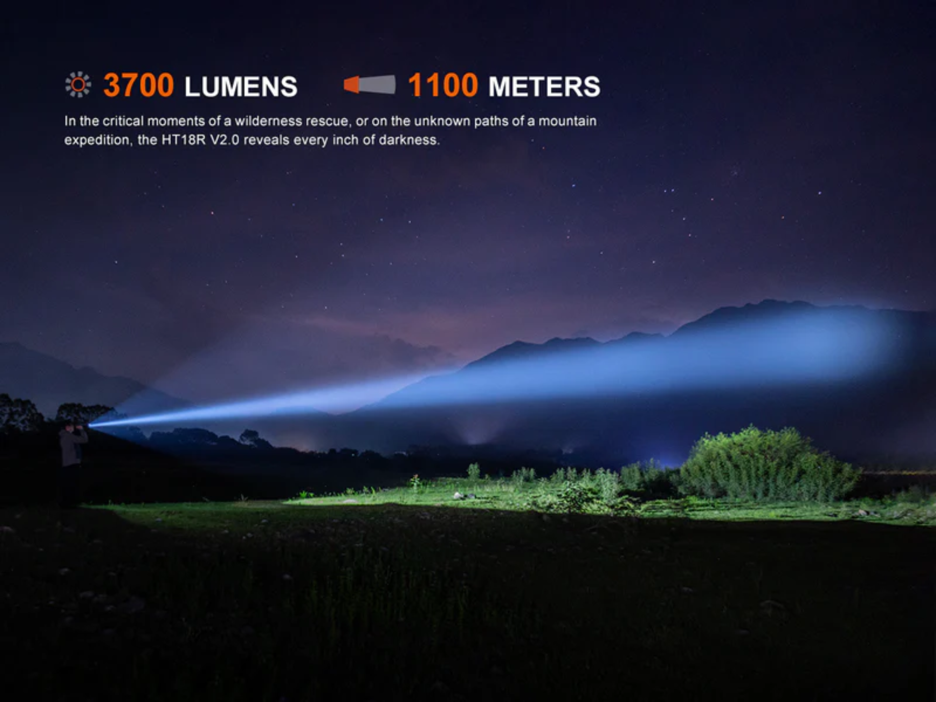 LINTERNA FENIX HT18R V2.0 | 3700 LUMENES