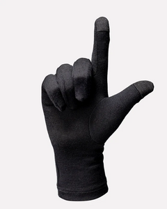 GUANTE ATAKAMA PRIMERA CAPA SERRANO LANA MERINO NEGRO
