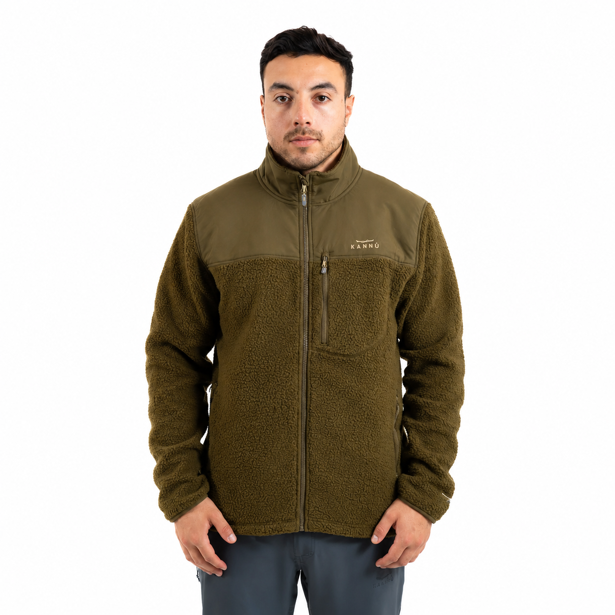 POLAR KANNU NAVARINO HOMBRE VERDE OSCURO