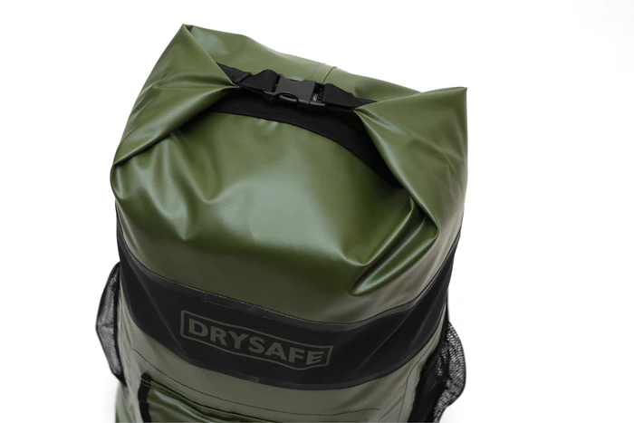 MOCHILA SECA DRYSAFE LAFKEN 40LTS VERDE MILITAR