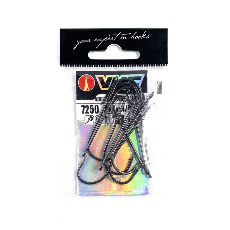 ANZUELO VMC 7250 BLACK NIQ 10PCS 4/0