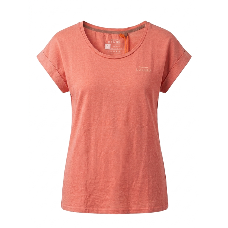 POLERA KANNU M/C ESTAMPADA LOGO ROSA