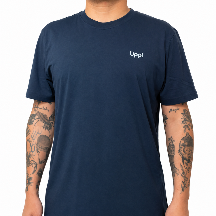 POLERA HOMBRE PLAN AND CLIMB LIPPI AZUL OSCURO