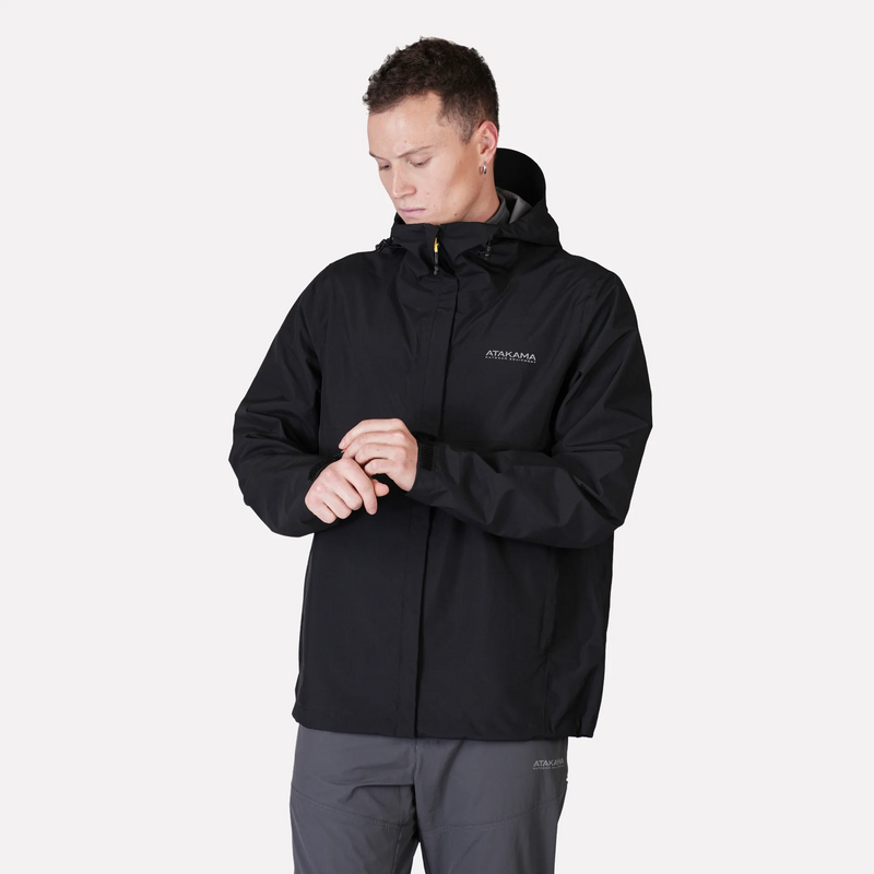 CHAQUETA IMPERMEABLE ATAKAMA HOMBRE FRONTERA THINLINE NEGRO