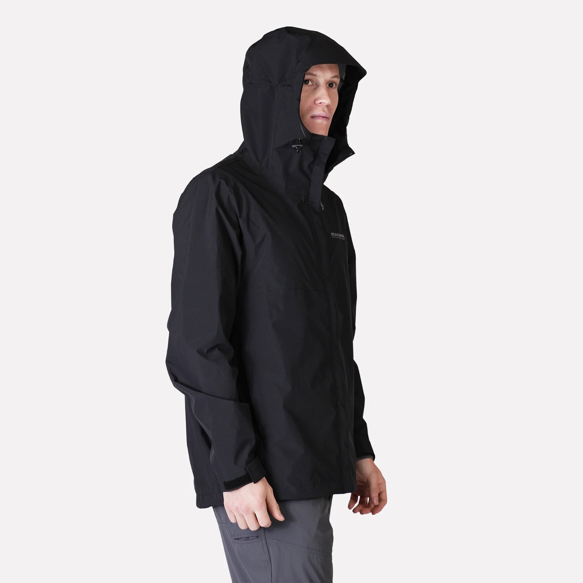 CHAQUETA IMPERMEABLE ATAKAMA HOMBRE FRONTERA THINLINE NEGRO