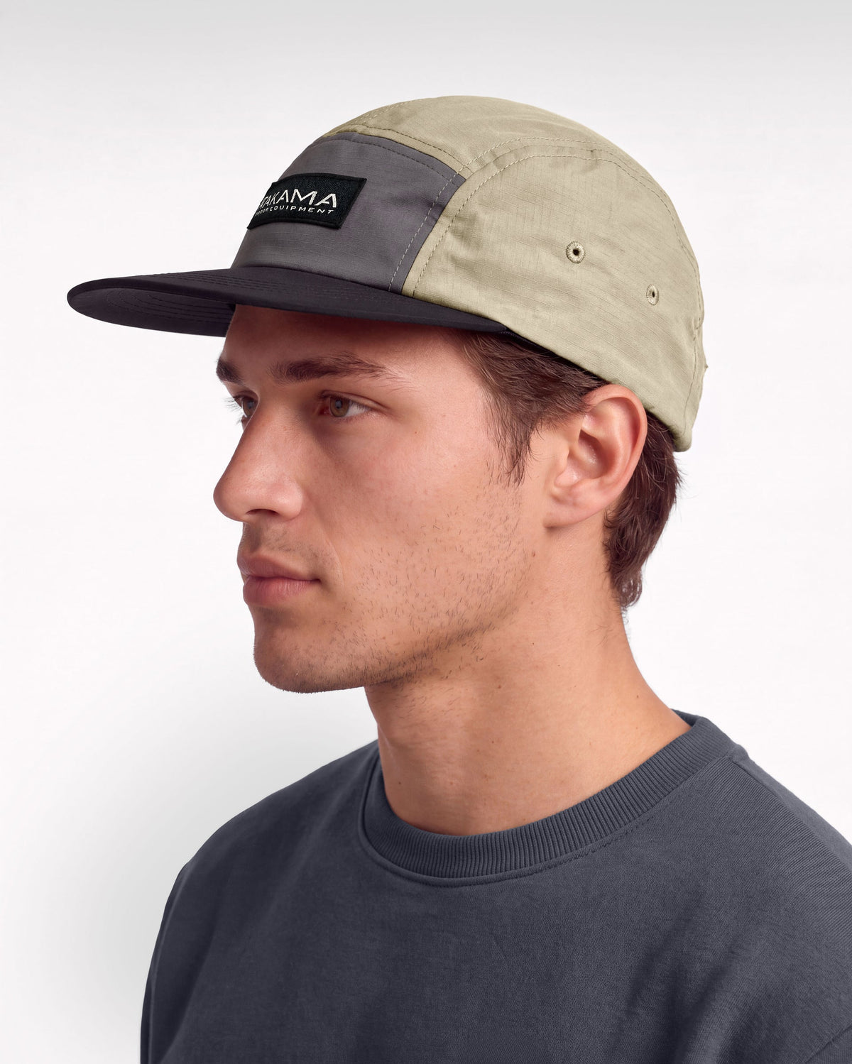 JOCKEY ATAKAMA FIVE PANEL PUELO AZUL-BEIGE