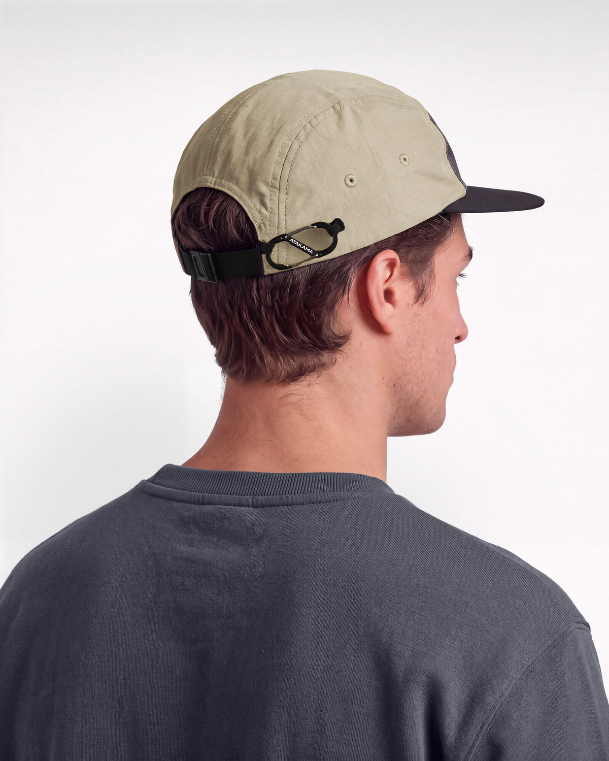 JOCKEY ATAKAMA FIVE PANEL PUELO AZUL-BEIGE