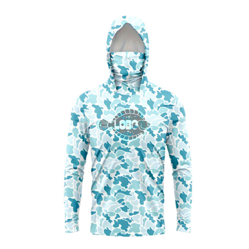 POLERA DE PESCA LOBO CAMUFLAGE UPF 50 TALLA XL