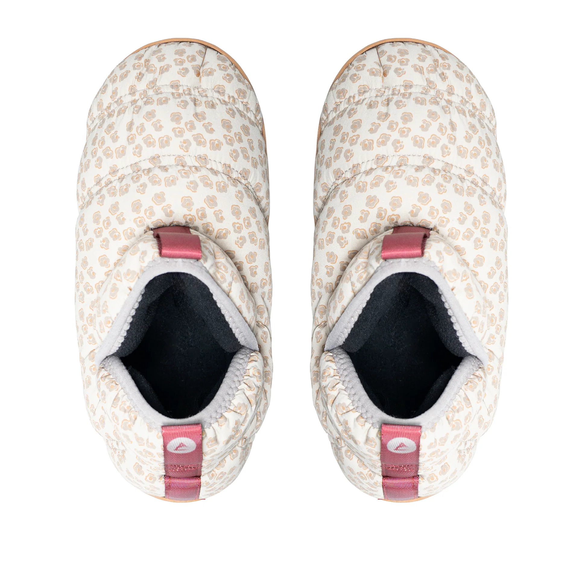 PANTUFLA ATAKAMA NAVARINO BEIGE FLORES PRINT FLEX