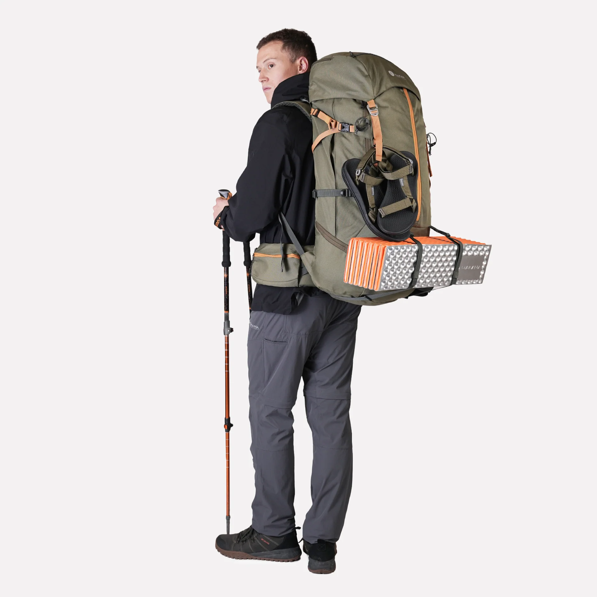 PANTALON DESMONTABLE ATAKAMA TREKKING HOMBRE TRAVESIA GRIS