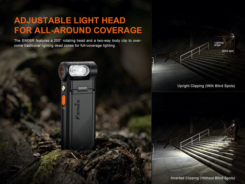 LINTERNA RECARGABLE FENIX SW06R | 500 LUMENES