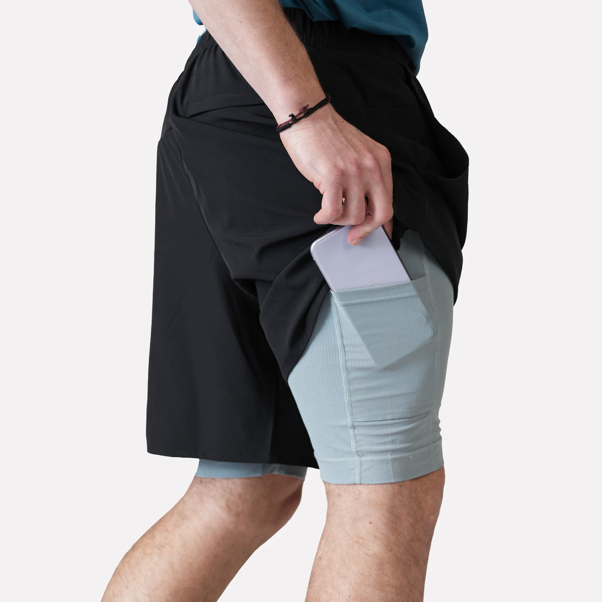 SHORT DEPORTIVO ATAKAMA HOMBRE TRAILFIT NEGRO