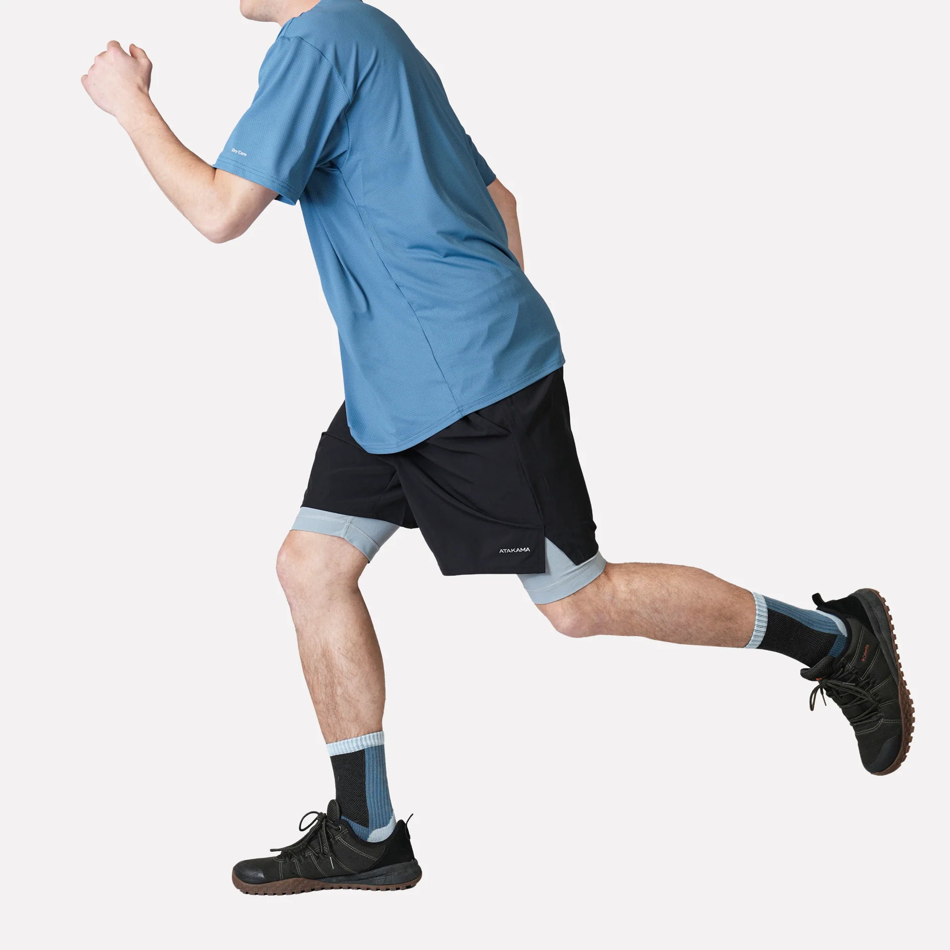 SHORT DEPORTIVO ATAKAMA HOMBRE TRAILFIT NEGRO