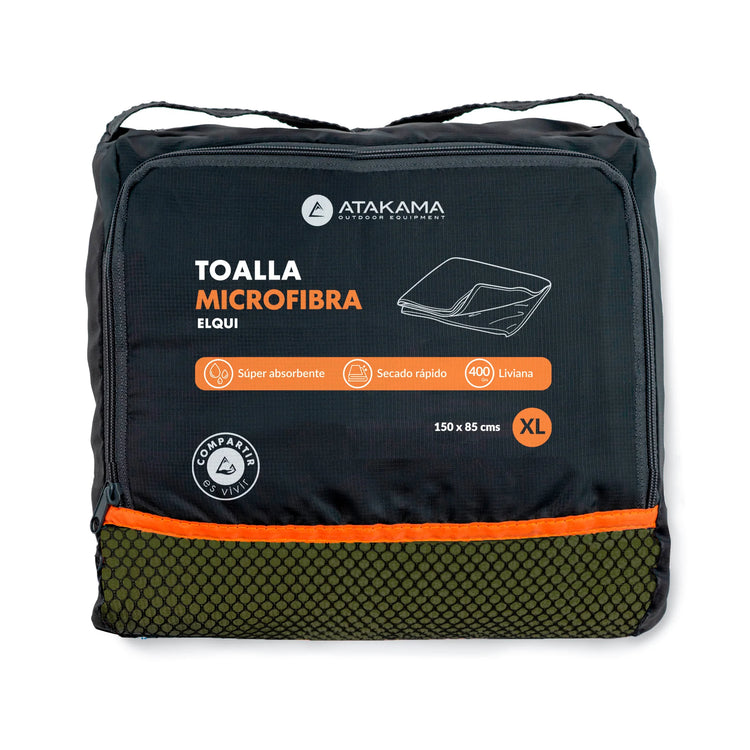 TOALLA MICROFIBRA ATAKAMA ELQUI XL / VERDE