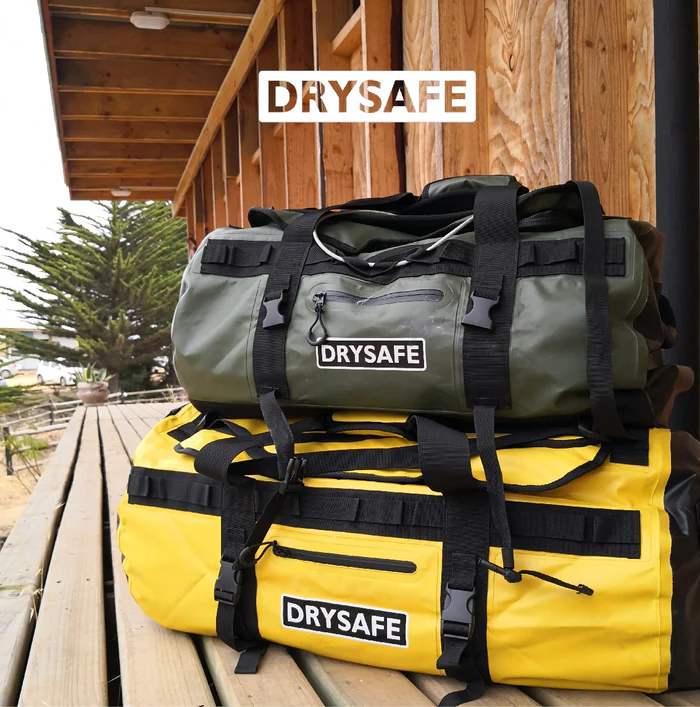 BOLSO OUTDOOR DRYSAFE ANKEN 80LTS AMARILLO
