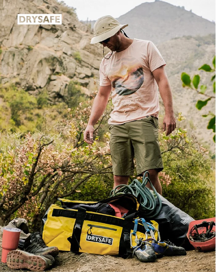 BOLSO OUTDOOR DRYSAFE ANKEN 80LTS AMARILLO