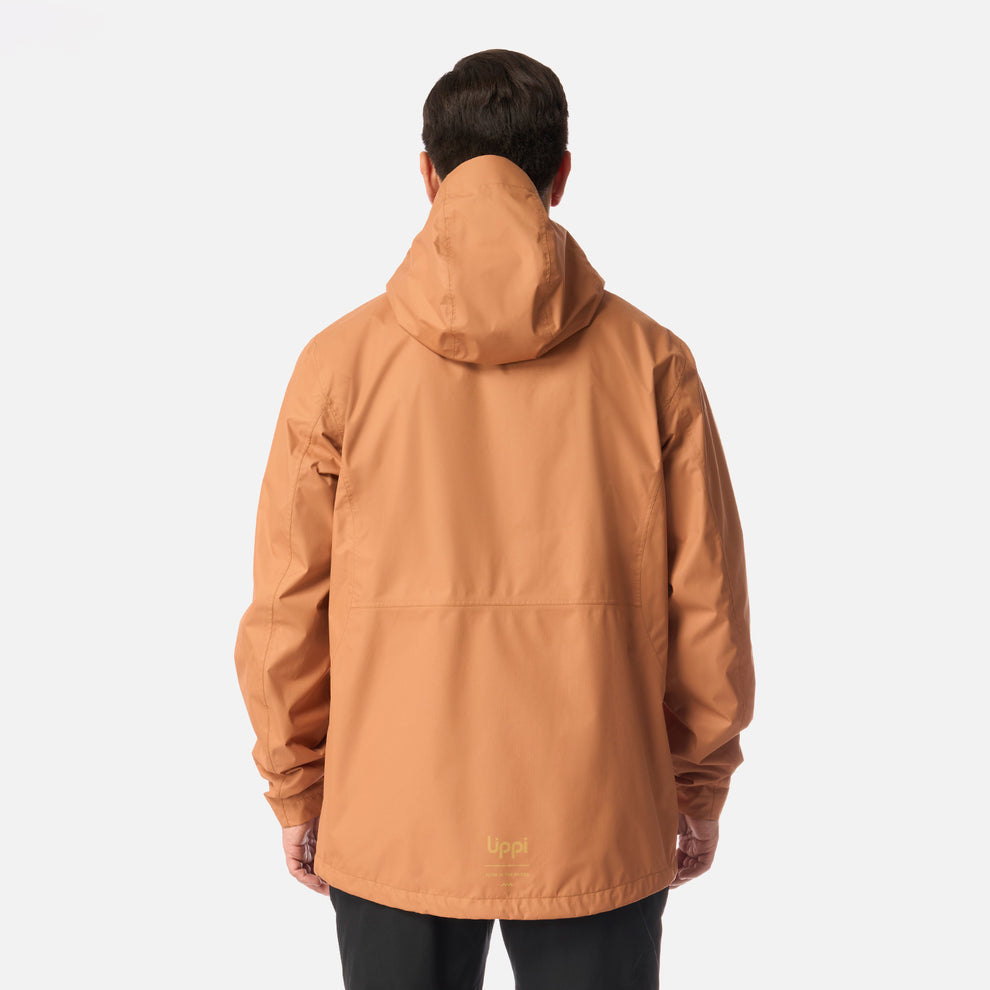 CHAQUETA IMPERMEABLE HOMBRE LIPPI BDRY HOODY JACKET CAFÉ CLARO