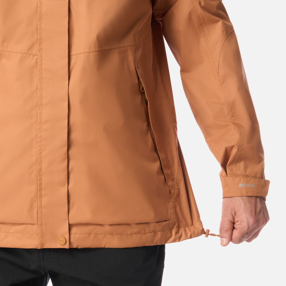 CHAQUETA IMPERMEABLE HOMBRE LIPPI BDRY HOODY JACKET CAFÉ CLARO