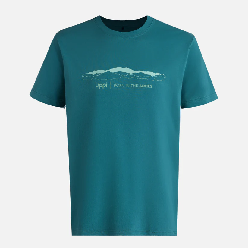 POLERA HOMBRE LOGO LIPPI FRONT PRINT TSHIRT LIPPI PETROLEO OSCURO