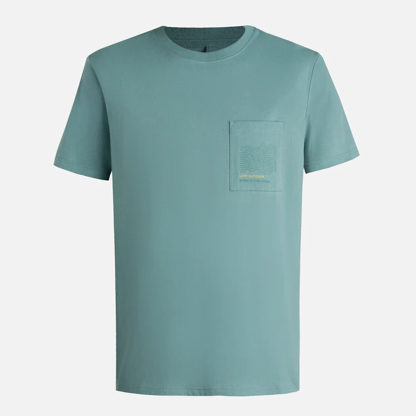 POLERA HOMBRE ULMO POCKET TSHIRT LIPPI TURQUESA