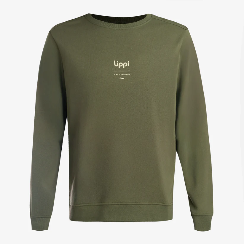 POLERON HOMBRE ULMO MID POINT CREWNECK SWEATSHIRT LIPPI VERDE MUSGO