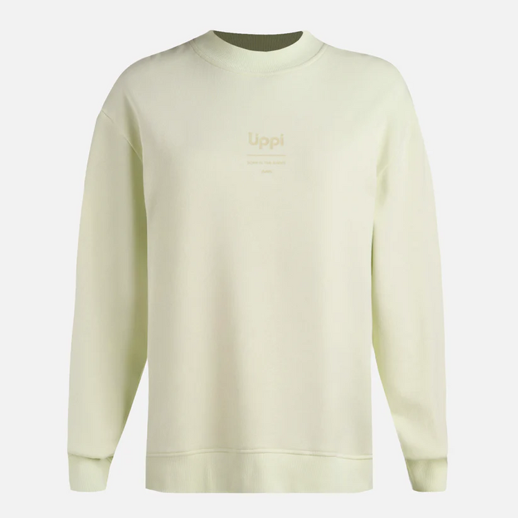 POLERON MUJER ULMO MID POINT CREWNECK SWEATSHIRT VERDE AGUA