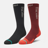CALCETINES HOMBRE LIPPI DUO TREKKING LIGHT PACK NEGRO BURDEO