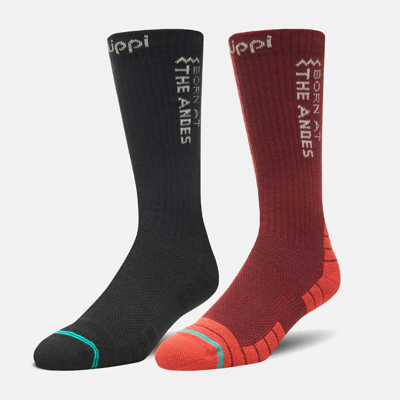 CALCETINES HOMBRE LIPPI DUO TREKKING LIGHT PACK NEGRO BURDEO