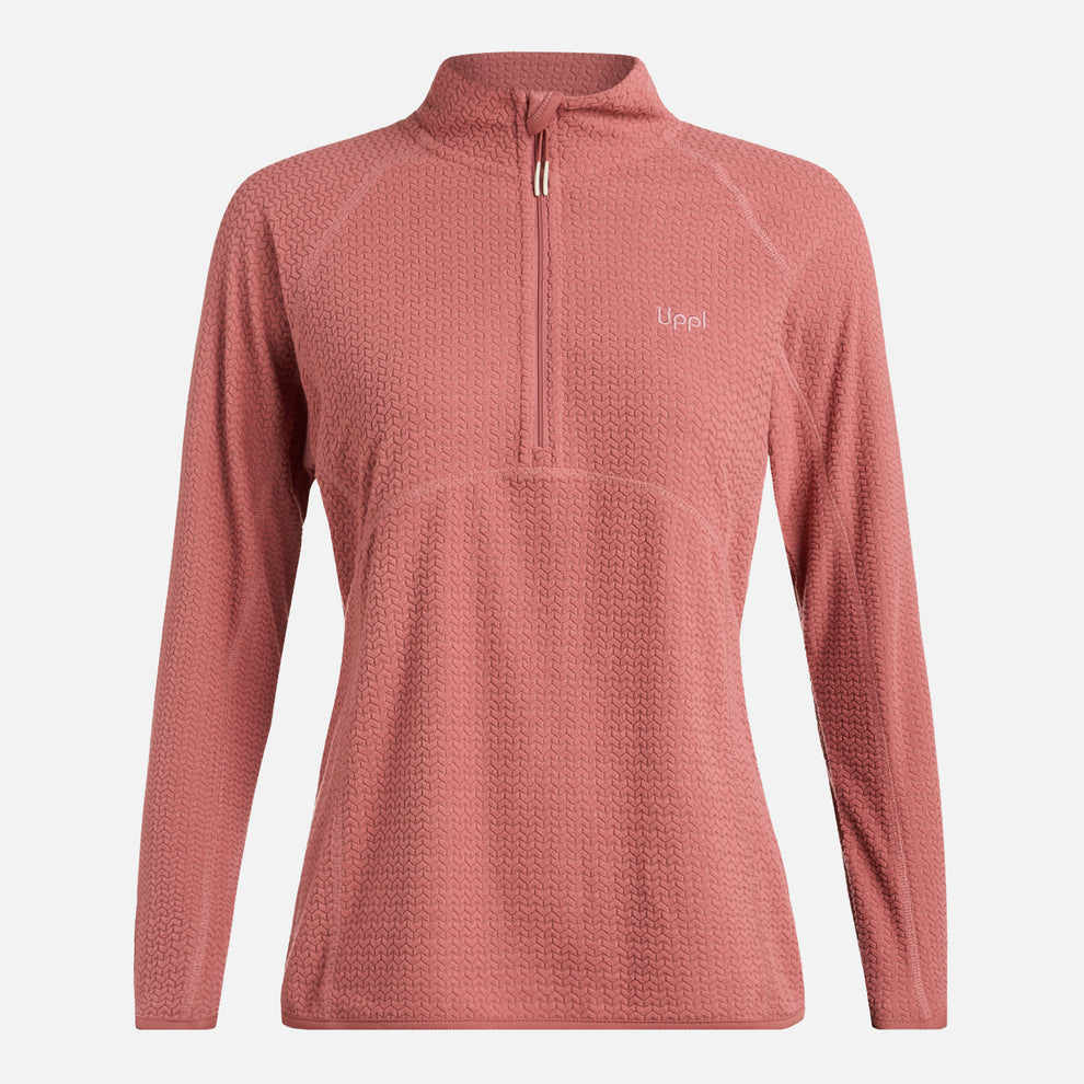 POLERON MUJER JACARANDA NANOF 14 ZIP LIPPI ROSA OSCURO