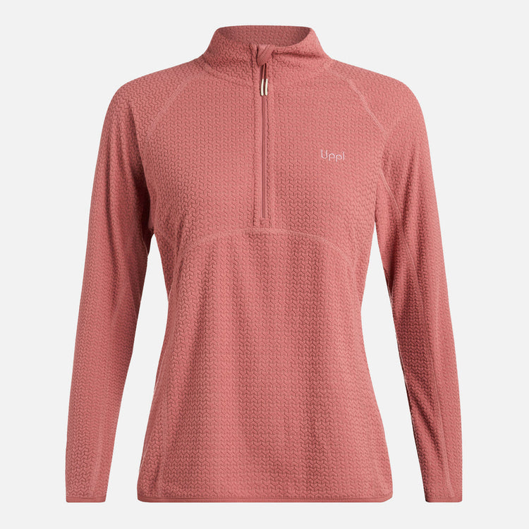 POLERON MUJER JACARANDA NANOF 14 ZIP LIPPI ROSA OSCURO